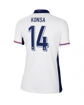 Inghilterra Ezri Konsa #14 Maglia Gara Casa Repliche Europei 2024 Donna